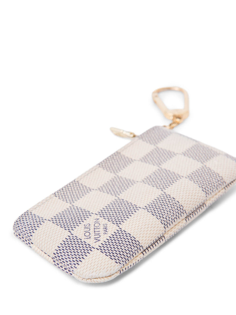 Louis Vuitton Damier Azur Credit Card Wallet Beige-designer resale