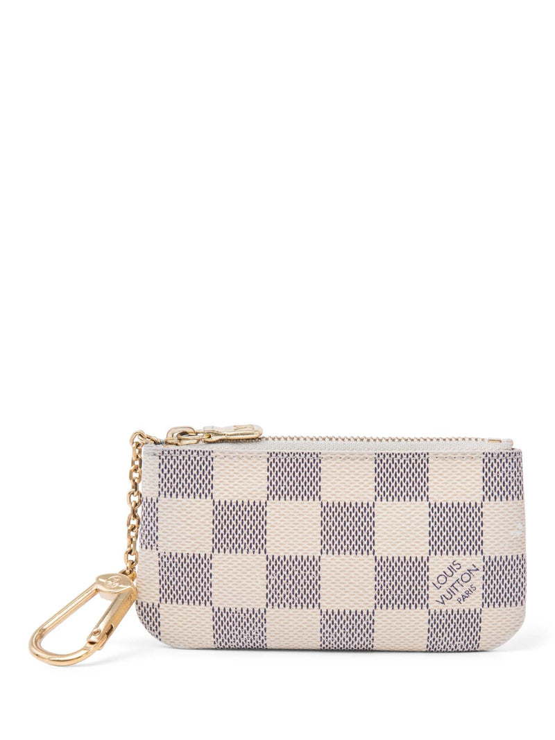 Louis Vuitton Damier Azur Credit Card Wallet Beige-designer resale