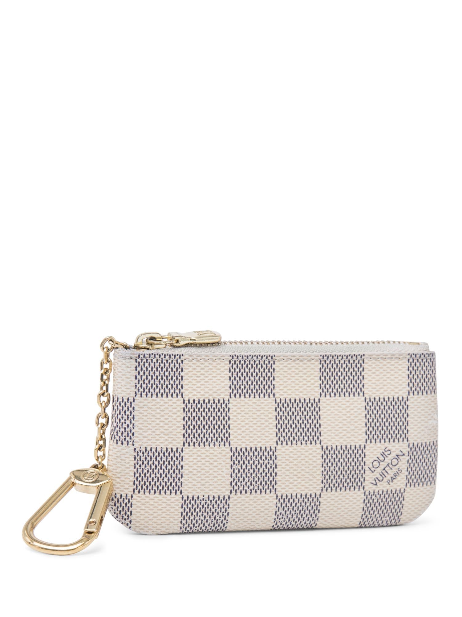 Louis Vuitton Damier Azur Credit Card Wallet Beige