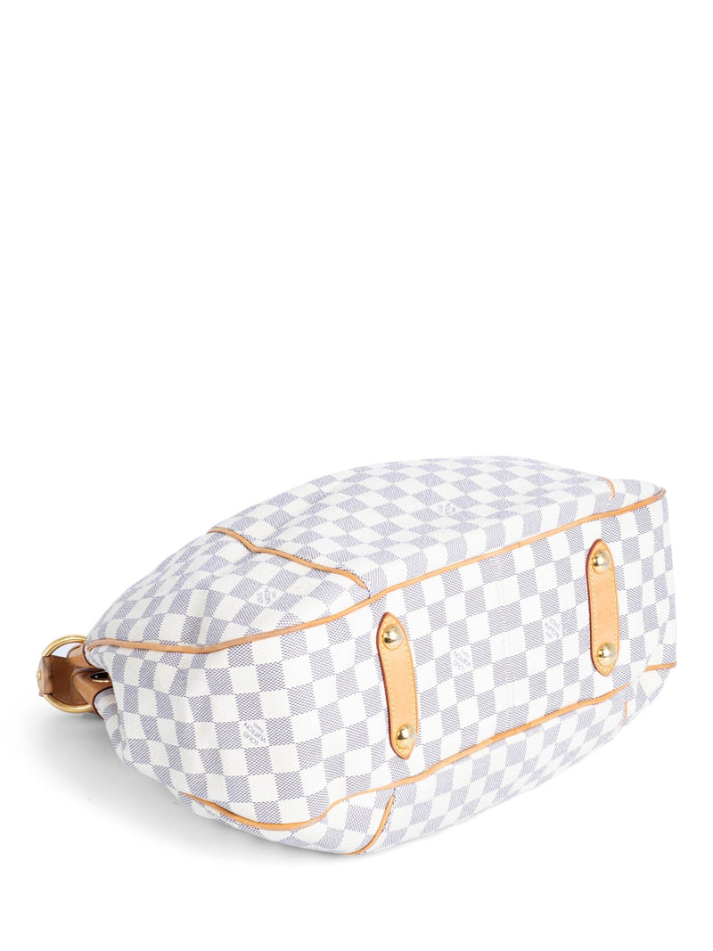 Louis Vuitton Damier Azur Galliera Hobo Bag White-designer resale