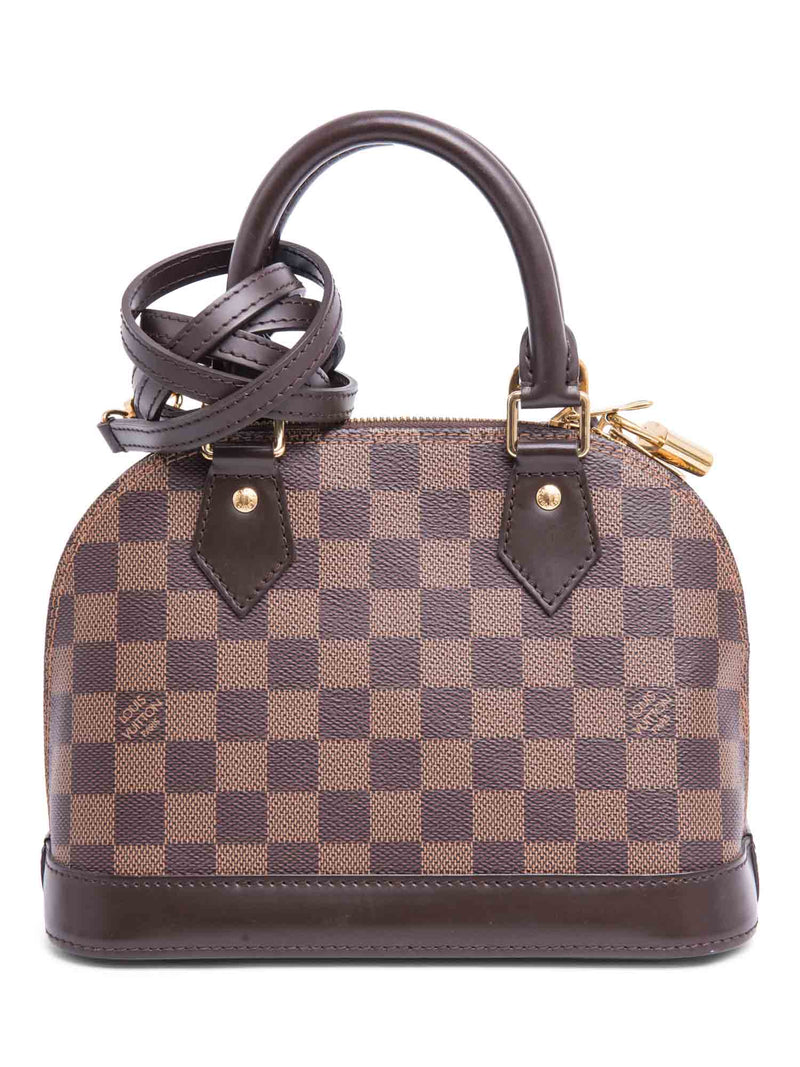 Louis Vuitton Damier Ebene Alma BB Bag Brown-designer resale