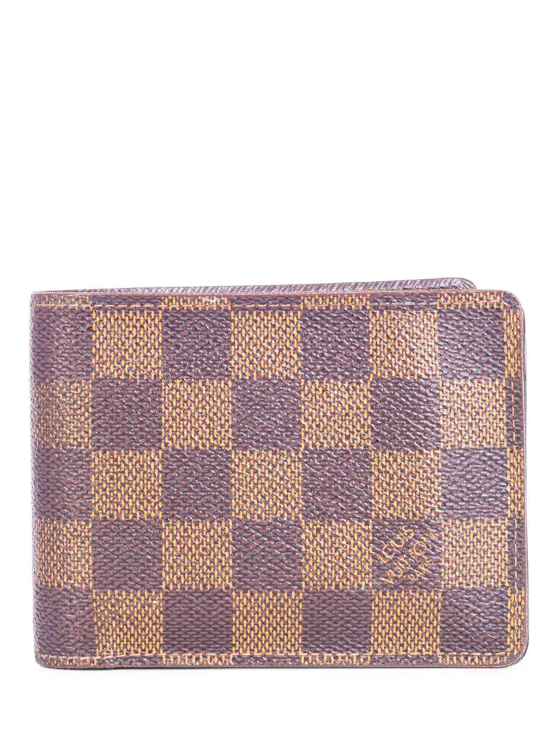 Louis Vuitton Damier Ebene Bifold Wallet Brown-designer resale