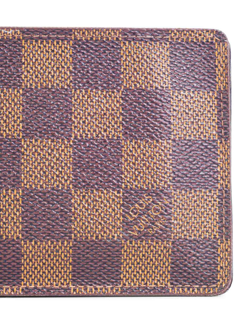 Louis Vuitton Damier Ebene Bifold Wallet Brown-designer resale