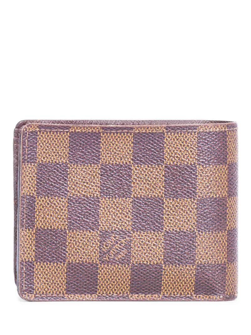 Louis Vuitton Damier Ebene Bifold Wallet Brown-designer resale