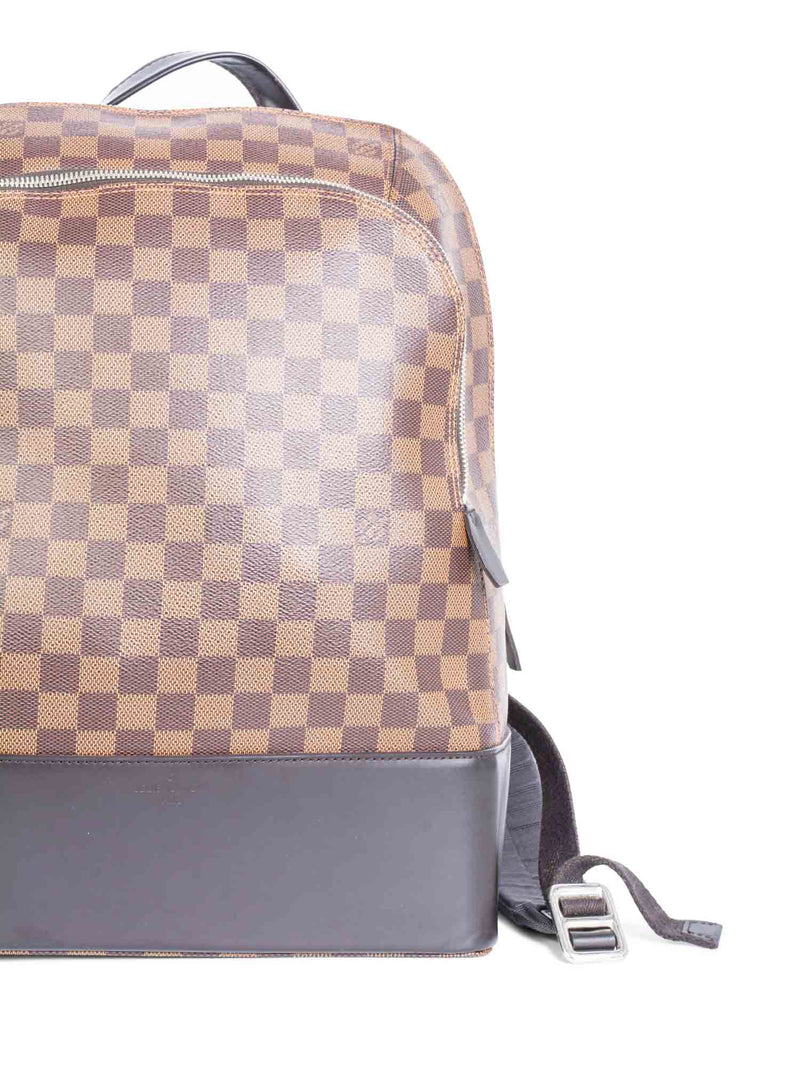 Louis Vuitton Damier Ebene Josh Backpack Brown Black-designer resale