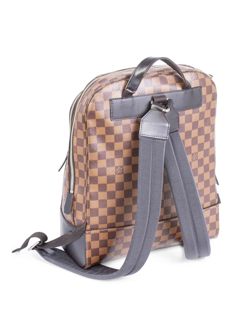 Louis Vuitton Damier Ebene Josh Backpack Brown Black-designer resale