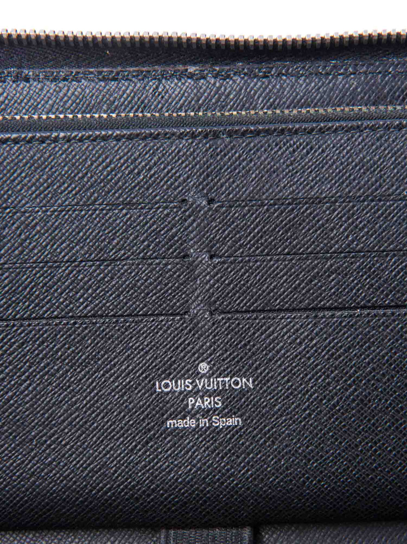 Louis Vuitton Damier Graphite Zip Around Wallet Black-designer resale