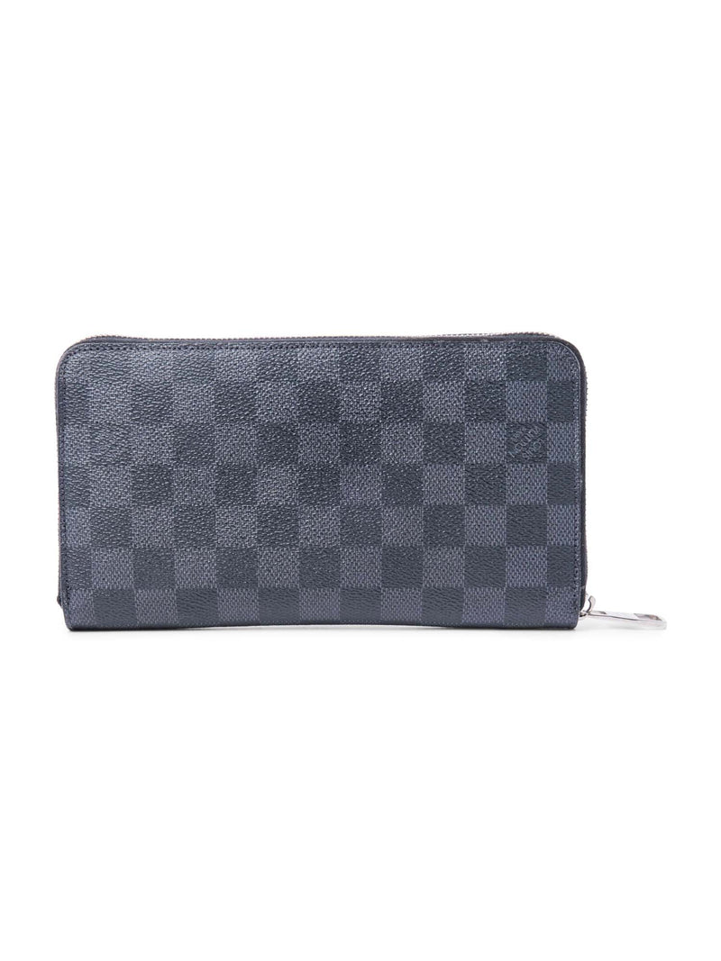 Louis Vuitton Damier Graphite Zip Around Wallet Black-designer resale