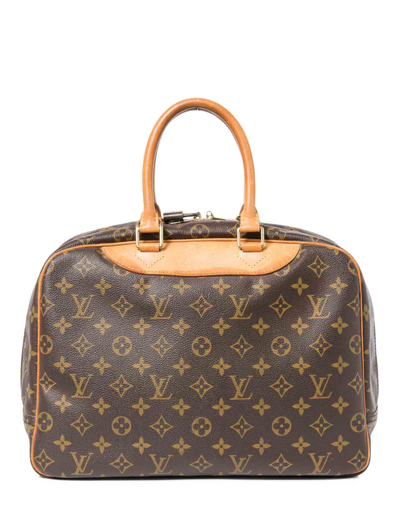 Louis Vuitton Monogram Deauville Bag Brown-designer resale