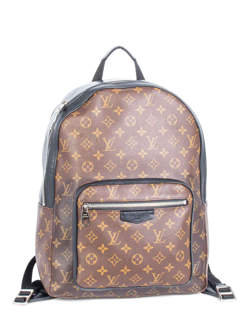 Louis Vuitton Monogram Josh Backpack Brown Black-designer resale