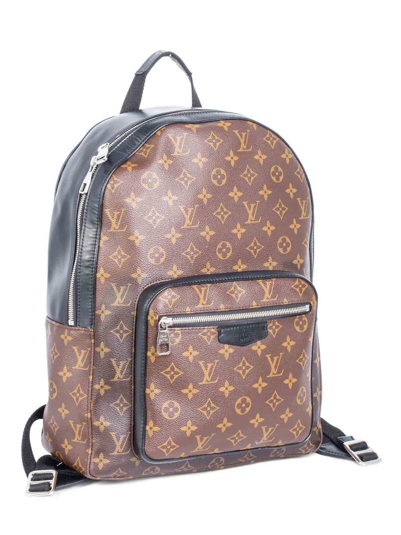 Louis Vuitton Monogram Josh Backpack Brown Black-designer resale