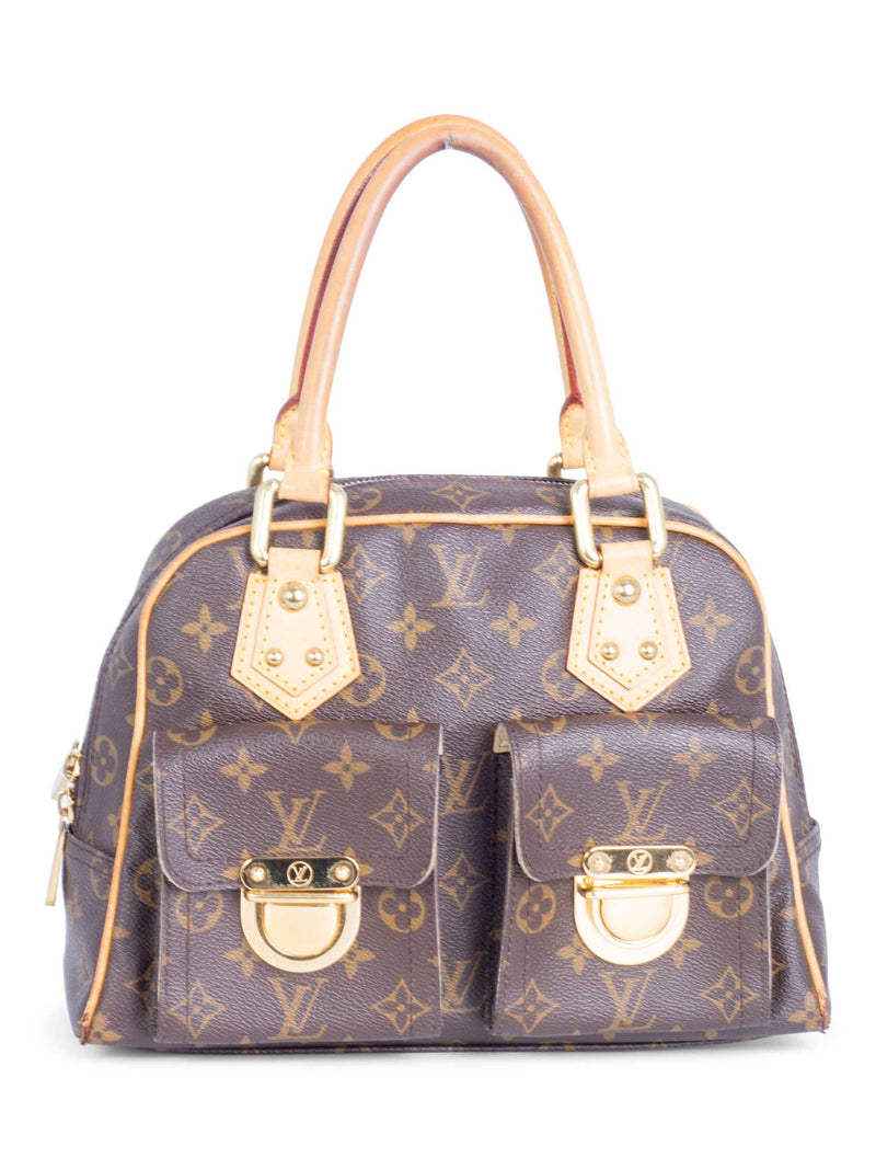 Manhattan leather handbag Louis Vuitton Brown in Leather - 35152282