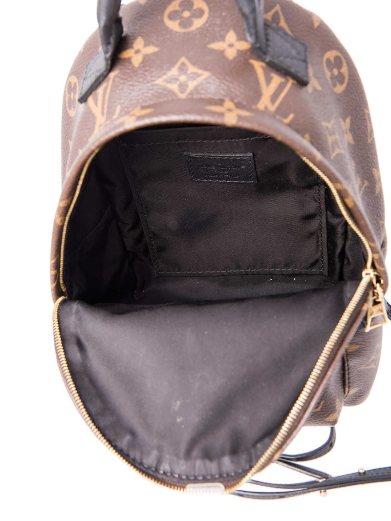 Louis Vuitton Monogram Palm Springs Mini Backpack Brown Black-designer resale