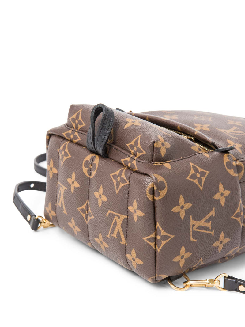 Louis Vuitton Monogram Palm Springs Mini Backpack Brown Black-designer resale