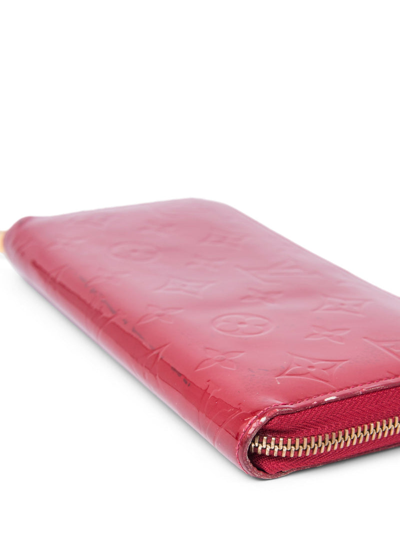 Louis Vuitton Patent Leather Monogram Long Wallet Red-designer resale