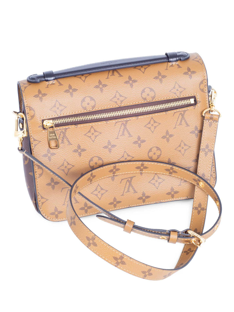 Louis Vuitton Reverse Monogram Pochette Metis Bag Brown Beige-designer resale