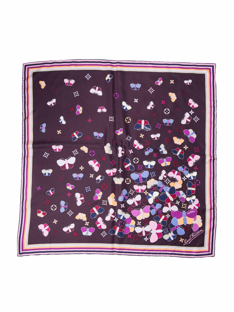 Silk scarf Louis Vuitton Purple in Silk - 29109302
