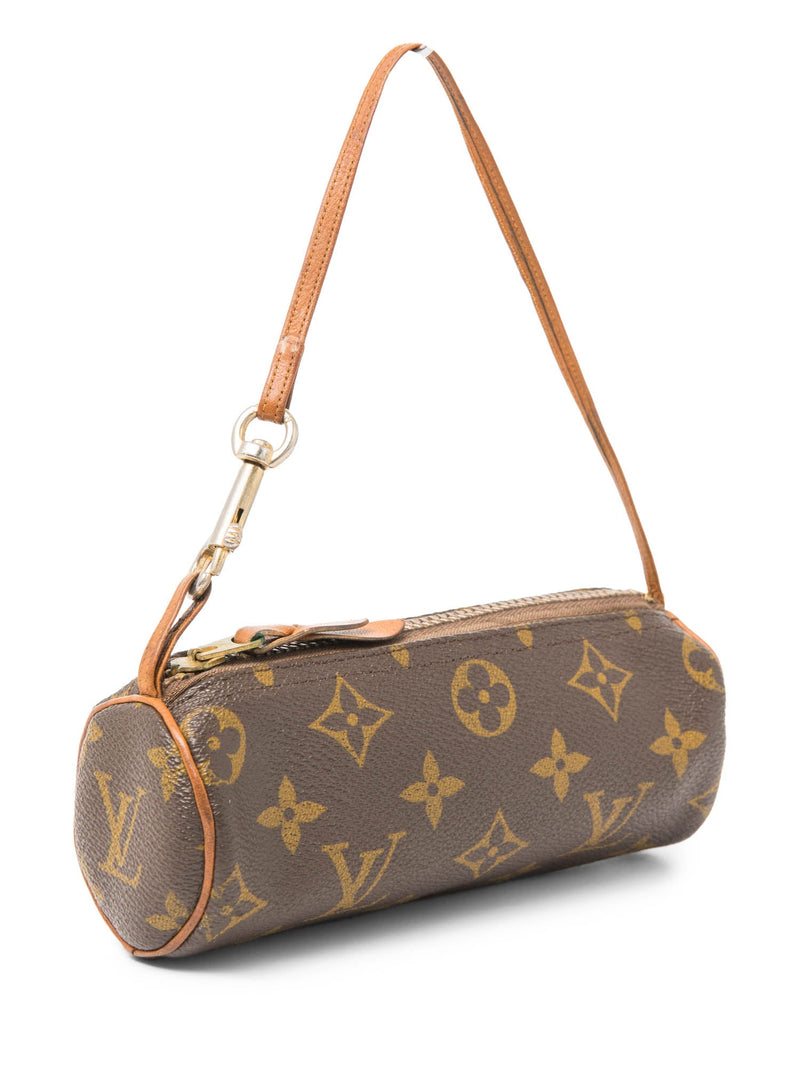 Louis Vuitton Vintage Monogram Mini Papillon Pochette Bag Brown-designer resale