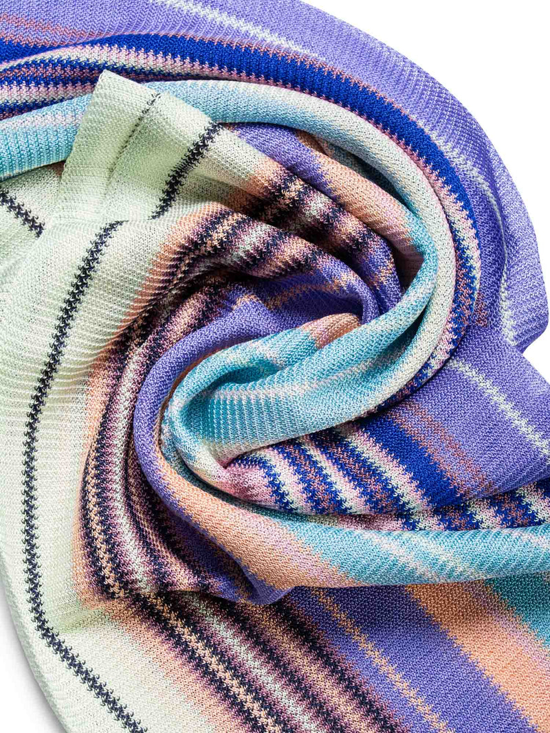 Missoni Knitted Striped Scarf Multicolor-designer resale