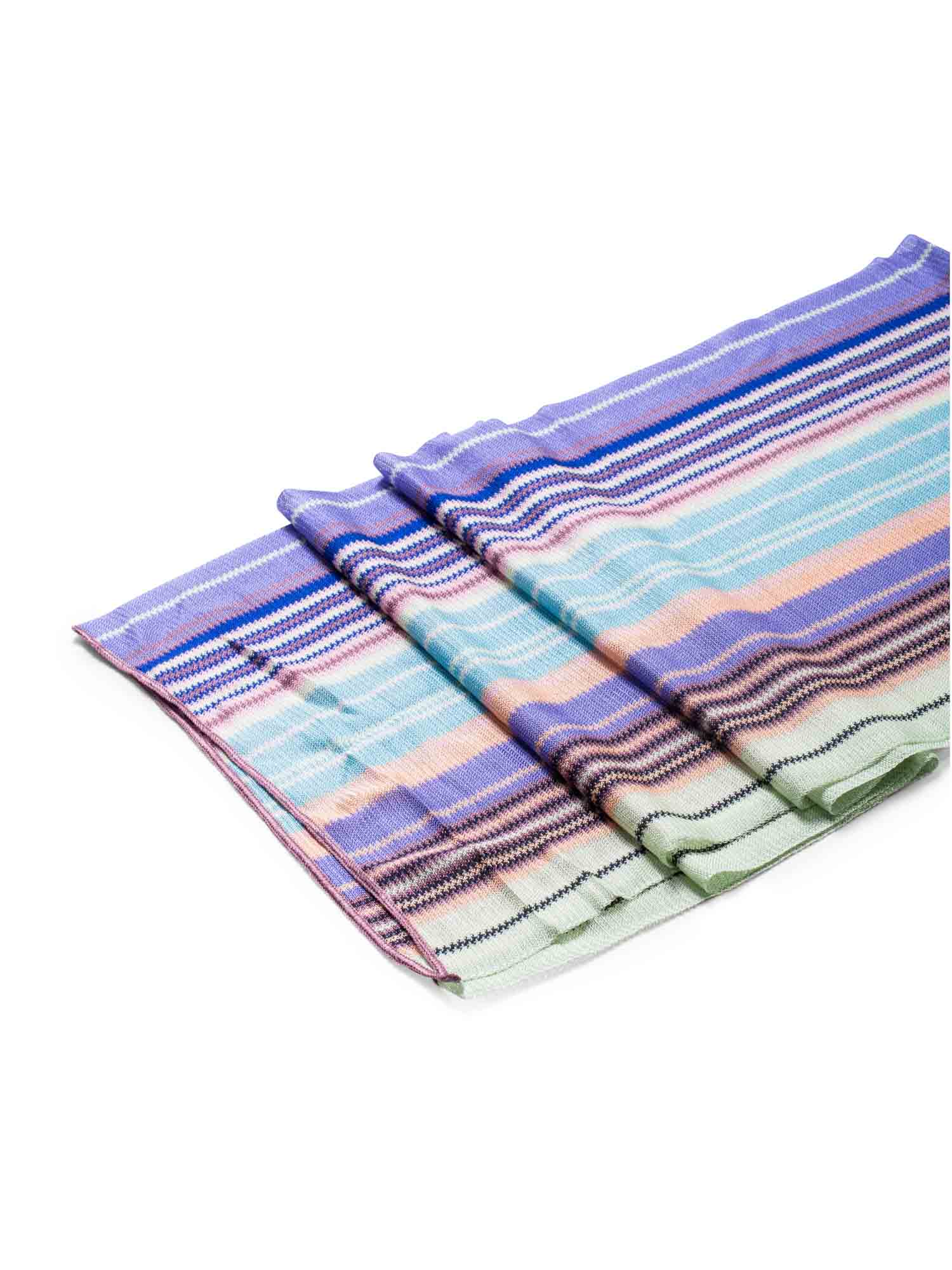 Missoni Knitted Striped Scarf Multicolor