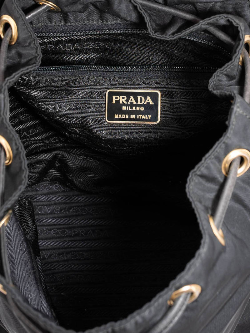 Prada Logo Tessuto Vela Chain Mini Backpack-designer resale