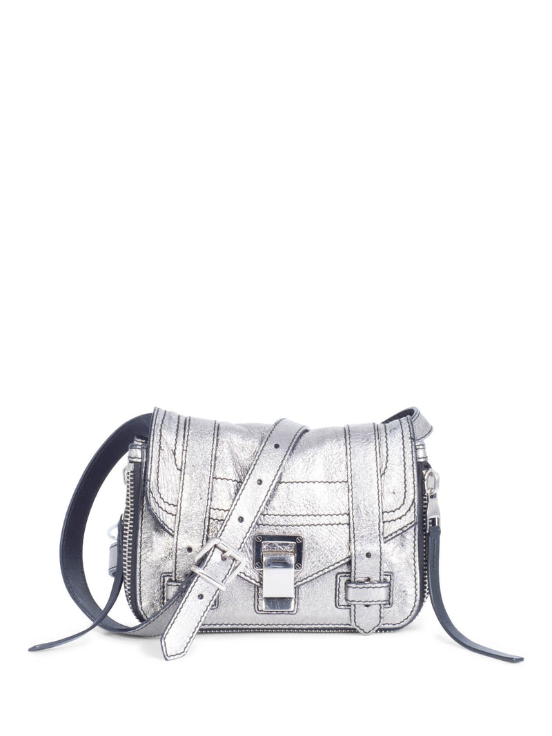 Proenza Schouler PS1 Mini Crossbody Bag Silver-designer resale