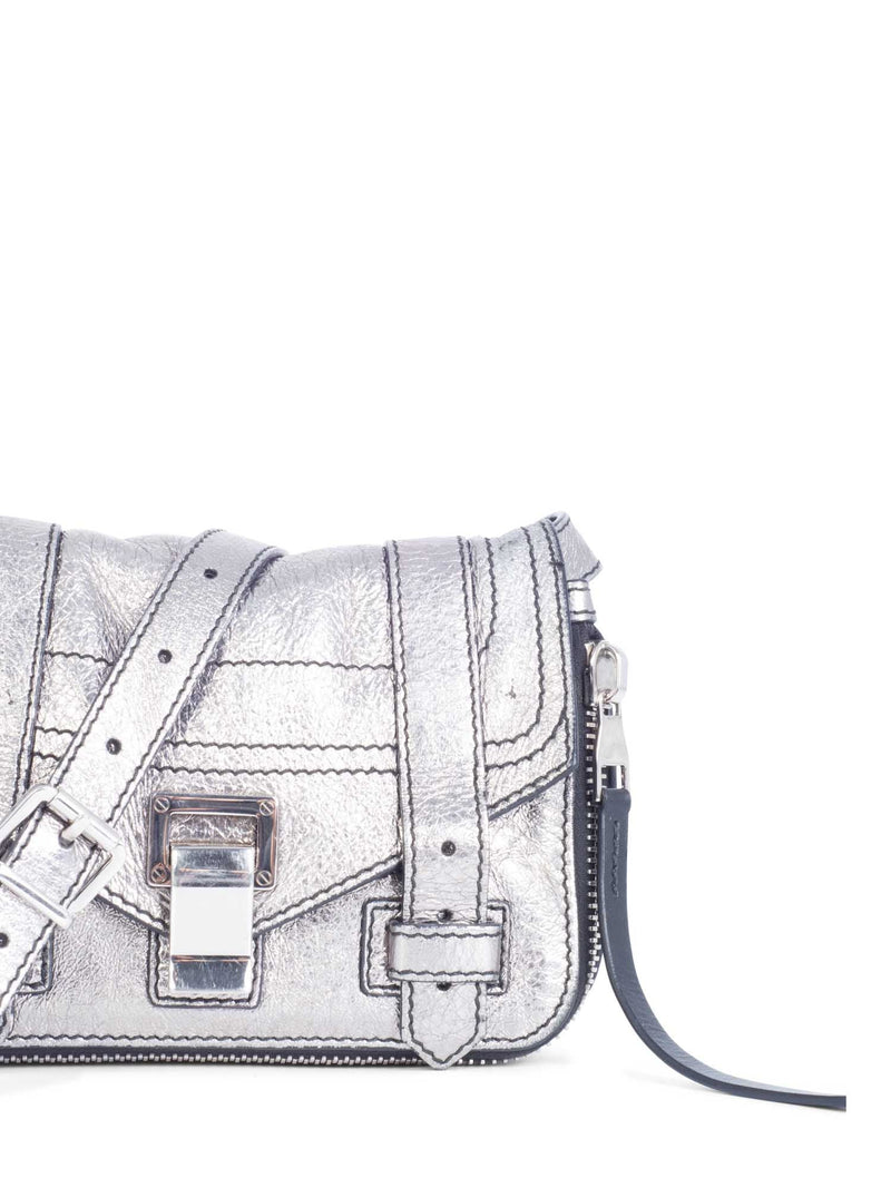 Proenza Schouler PS1 Mini Crossbody Bag Silver-designer resale