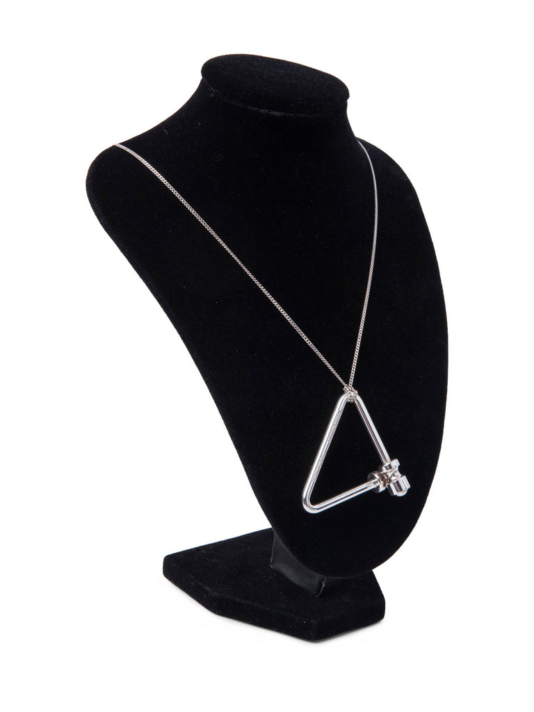 Tiffany & Co. Sterling Silver Paloma Picasso Abstract Triangle Necklace-designer resale