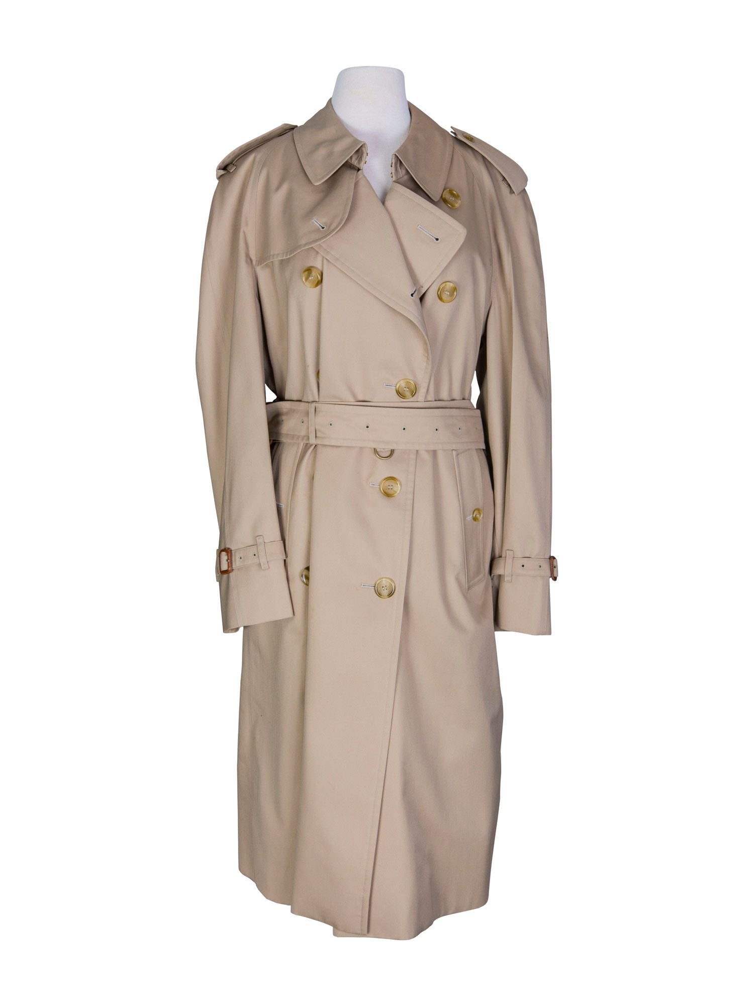 Burberry Nova Check Trench Coat Beige