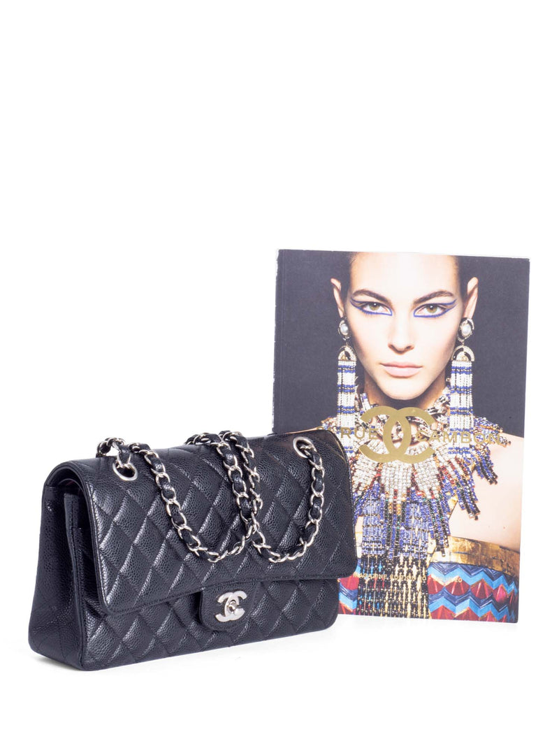 Authentic Chanel Caviar Quilted Small Double Flap Black - clothing