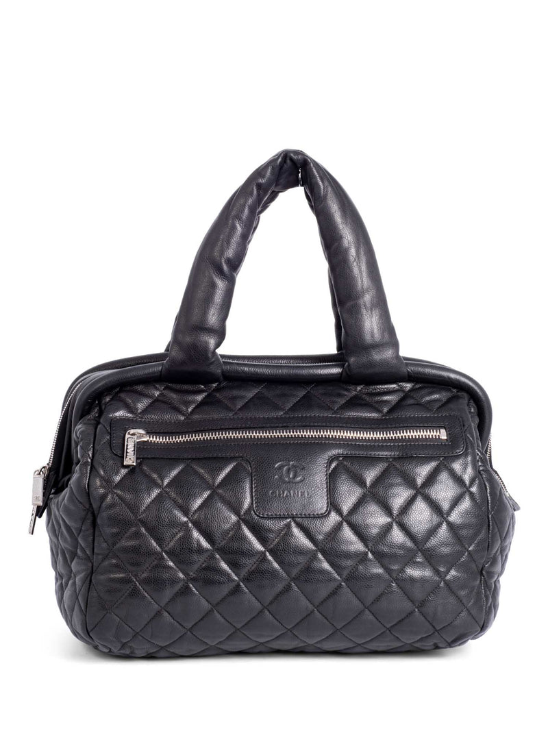 Authentic Chanel Caviar Leather CC Duffle 60 in Black 2508896