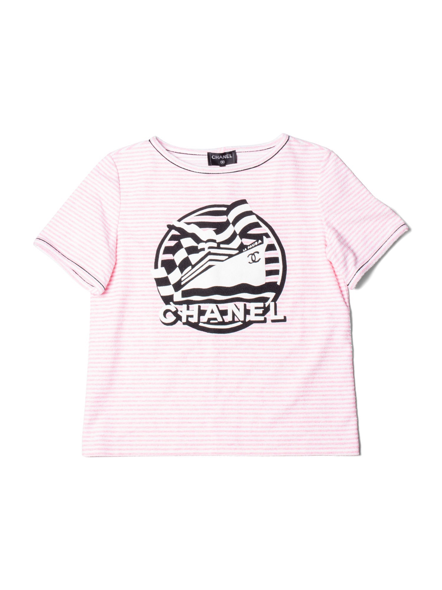CHANEL PreOwned 1990s Logo Print Tshirt  Farfetch