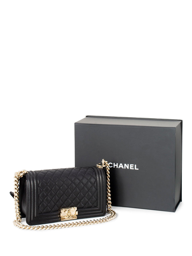 Chanel Beige Caviar Chevron Quilted Leather Boy Flap Wallet Chanel