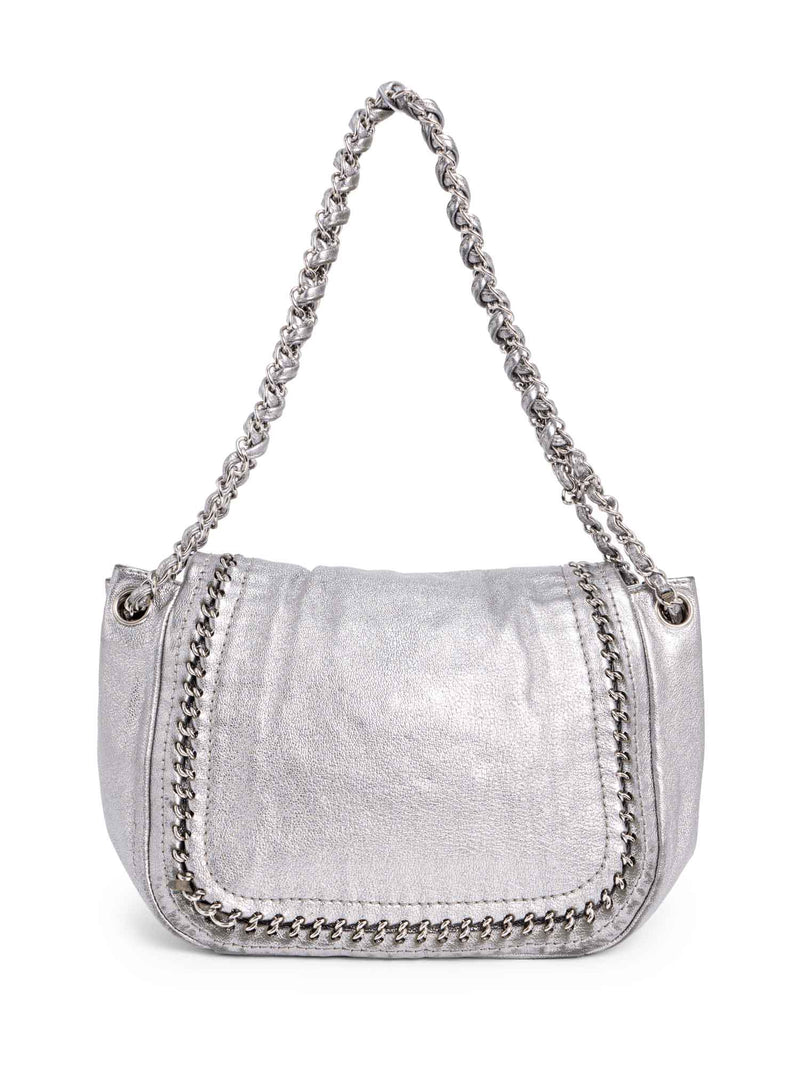 Chanel Grey Quilted Leather Chain Around Flap Bag 1122c4