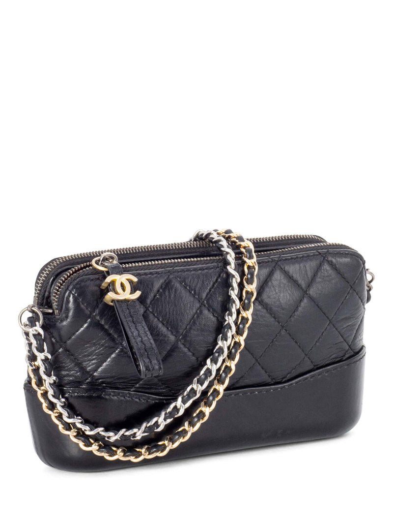 Chanel Black Quilted Leather Small Gabrielle Bag Chanel