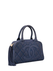 Chanel Quilted Caviar Bowler Mini