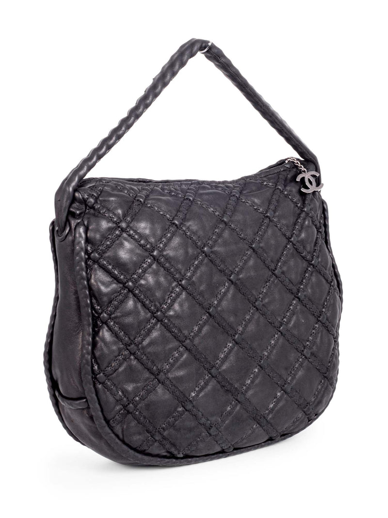 Crown Quilted Lambskin Leather Shoulder Bag Authentic PreOwned  The  Lady Bag
