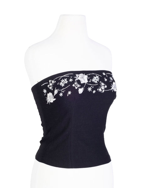 White House Black Market Corset Embroidered Top  Embroidered top, White  house black market, Corset