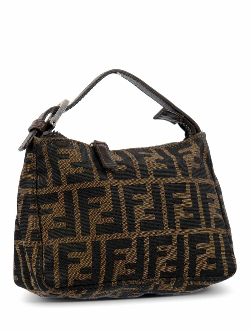 FENDI Authentic Vintage Zucca Small Handbag 