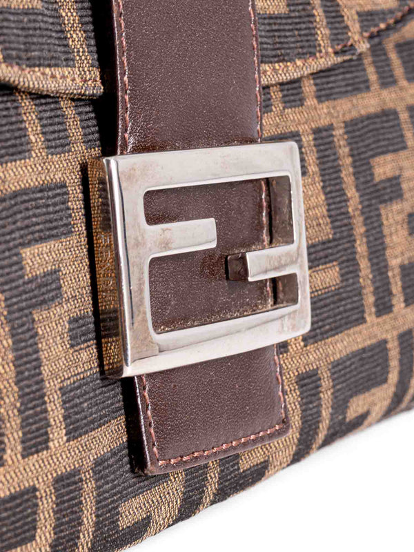 Fendi Zucca Mama Flap Bag Brown MM