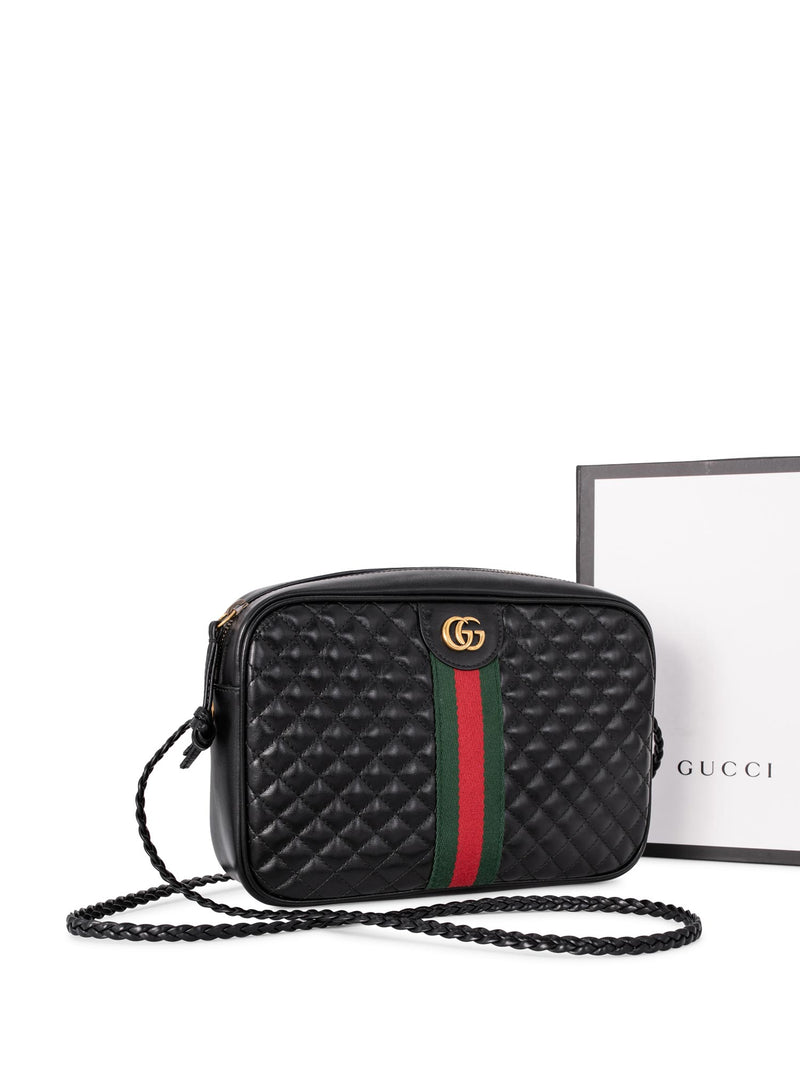 Black quilted shoulder bag Gucci