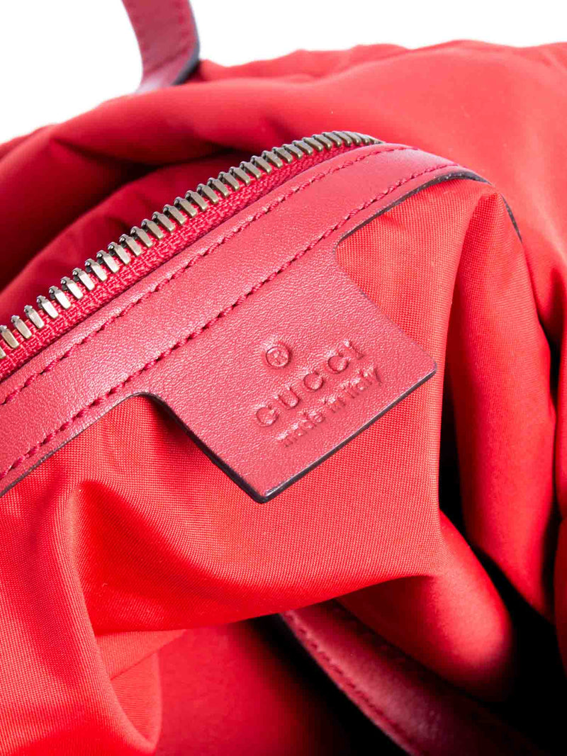 Pink Gucci Logo Drawstring Backpack