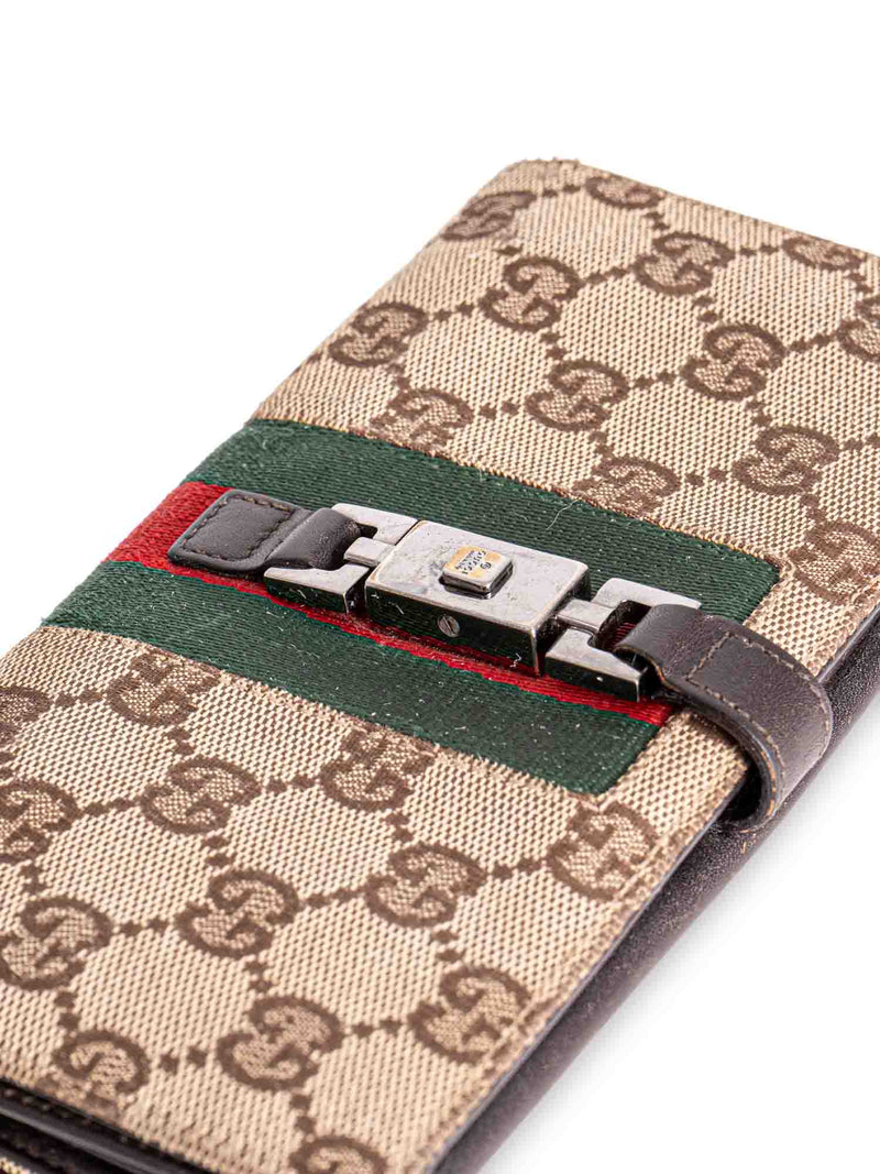 RvceShops Revival  Brown Gucci GG Supreme Padlock Wallet On Chain