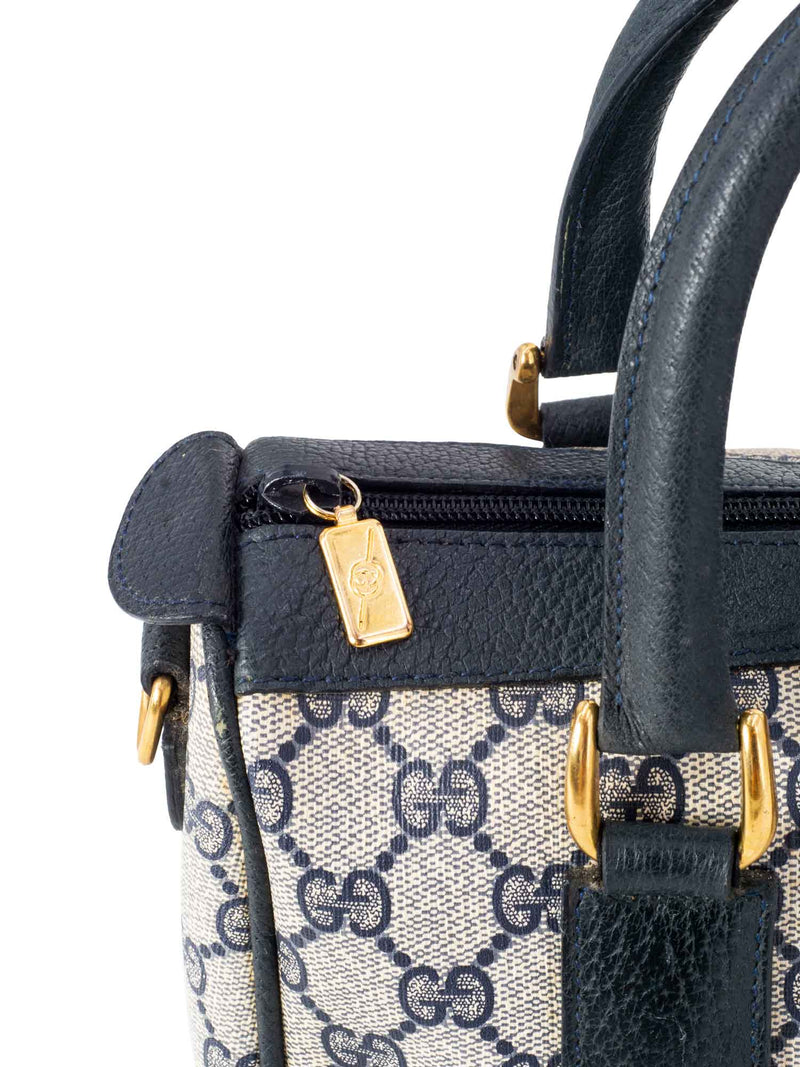 Gucci GG Canvas Small Boston Bag - Black Handle Bags, Handbags