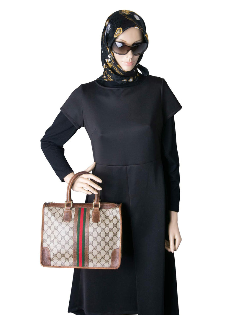 Gucci Supreme Web Large Flap Messenger Bag - A World Of Goods For