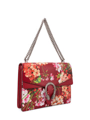 Gucci Dionysus Floral Blooms Leather Shoulder Bag Red 400235
