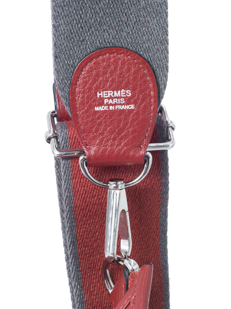 Hermes Black Evelyne Unisex GM Clemence Cross Body Messenger Bag