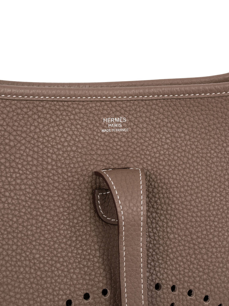 Hermes Evelyne Crossbody Bag Etoupe Leather