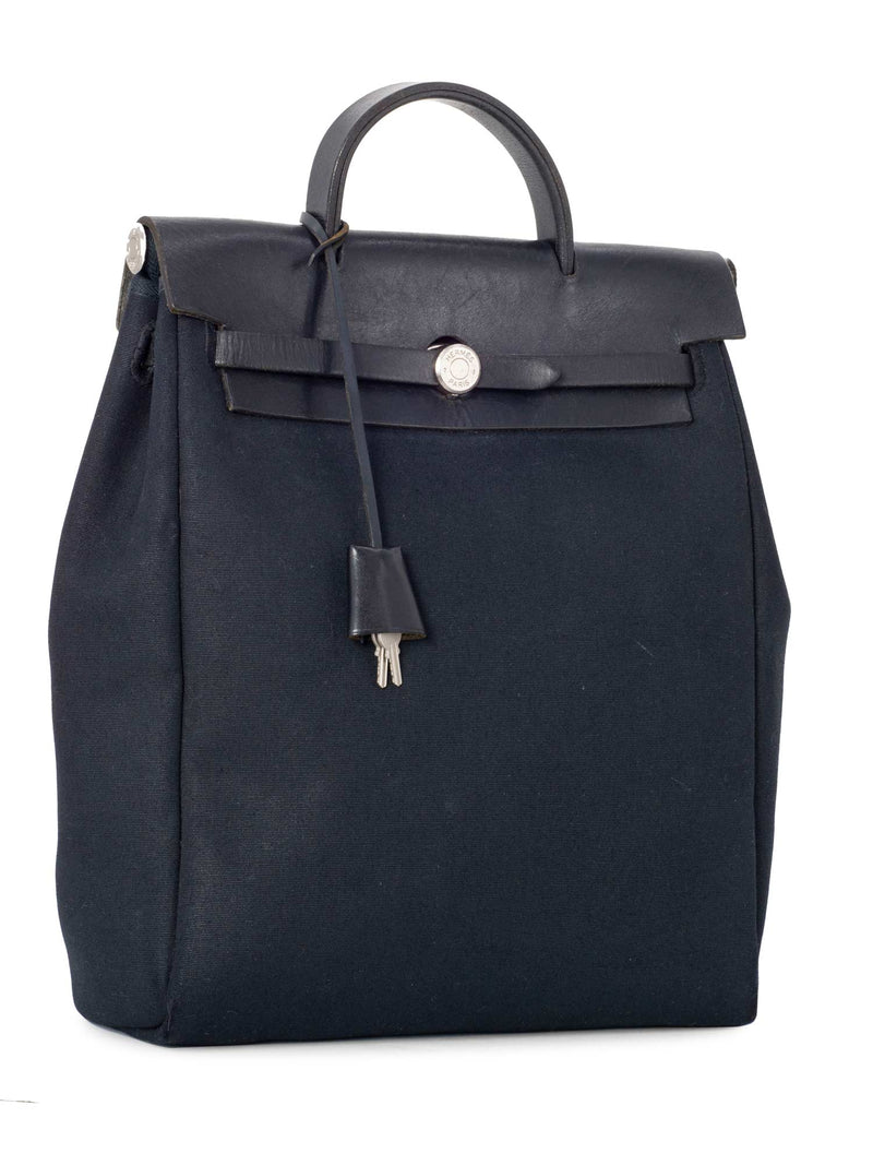 Herbag cloth backpack Hermès Brown in Cloth - 34871779
