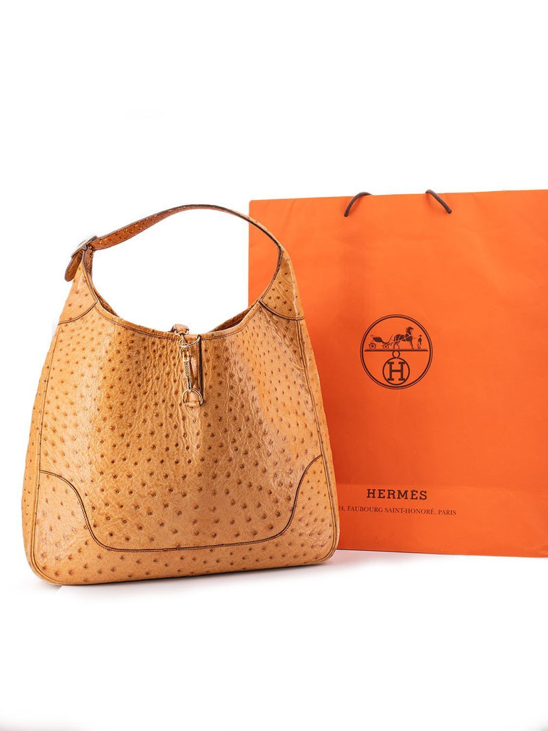 Designer Ostrich Skin Handbag Shoulder Bag for Women